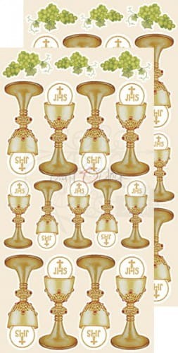 Zestaw dodatków do wycięcia 03 15,5x30,5cm Charming extras - Komunia Święta CC-DOD-CHE-03 Craft O'Clock