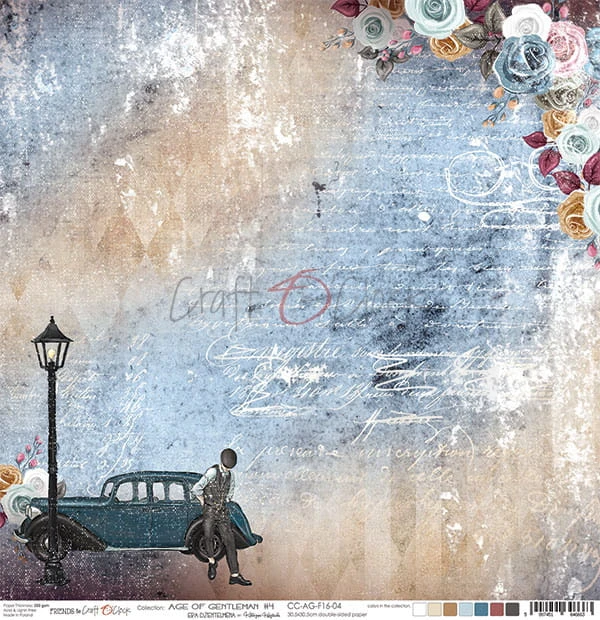 Papier 30x30 Age of Gentleman - 04 CC-AG-F16-04 Craft O'Clock