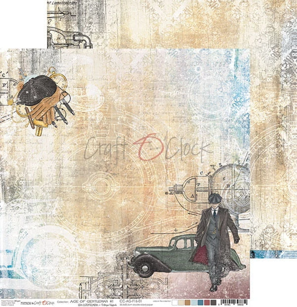 Papier 30x30 Age of Gentleman - 01 CC-AG-F16-01 Craft O'Clock