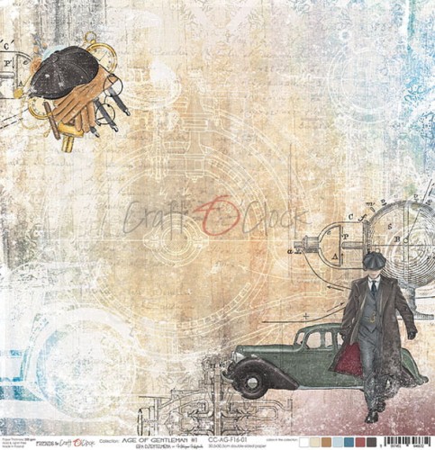 Papier 30x30 Age of Gentleman - 01 CC-AG-F16-01 Craft O'Clock