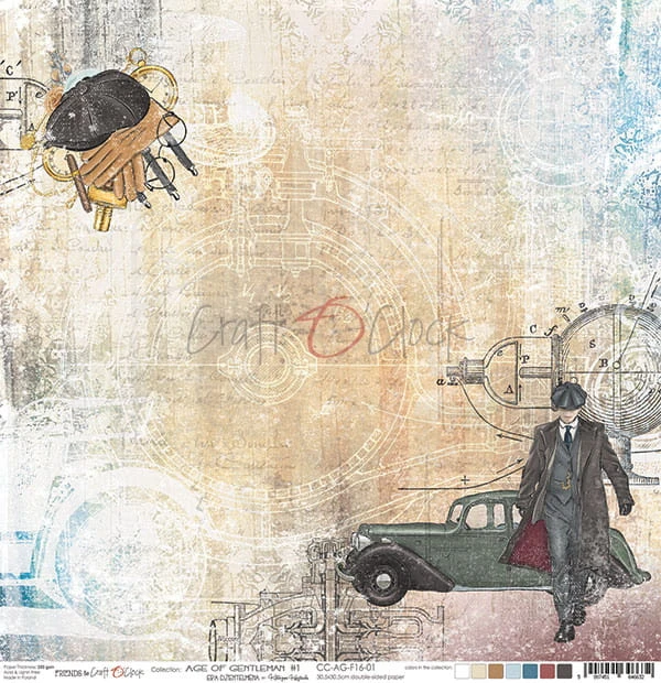 Papier 30x30 Age of Gentleman - 01 CC-AG-F16-01 Craft O'Clock