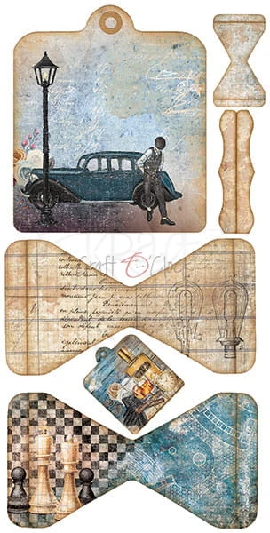 Zestaw dodatków Age of Gentleman - Junk Journal Set CC-JJ-F16 Craft O'Clock