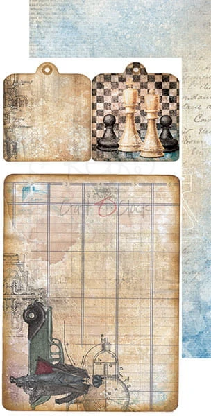 Zestaw dodatków Age of Gentleman - Junk Journal Set CC-JJ-F16 Craft O'Clock