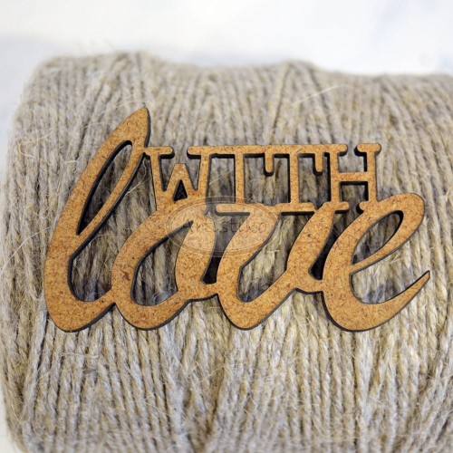 With love - napis HDF Artistiko