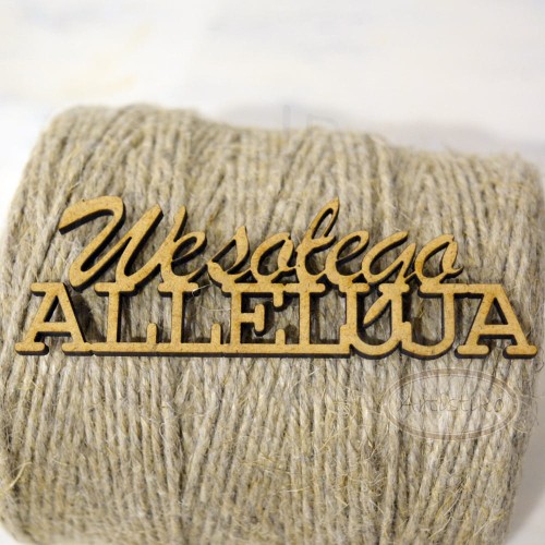 Wesołego Alleluja - napis HDF Artistiko