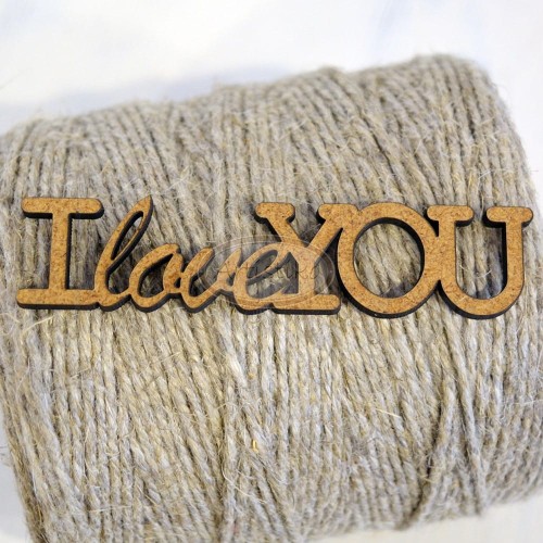 I love you - napis HDF Artistiko