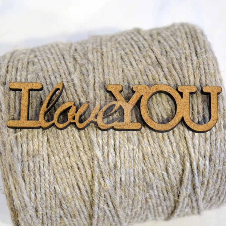 I love you - napis HDF Artistiko