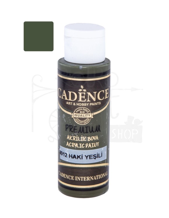 Farba akrylowa Premium 70ml, khaki P70-8012 Cadence