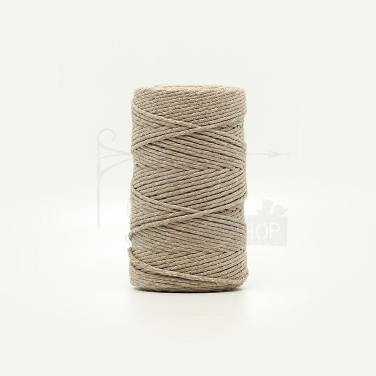 Sznurek bawełniany szary tex 1000 100g