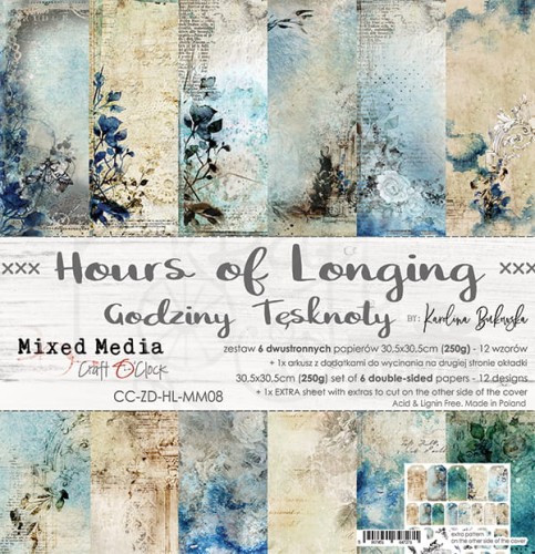 Zestaw papierów 30x30 Hours of Longing CC-ZD-HL-MM08 Craft O'Clock