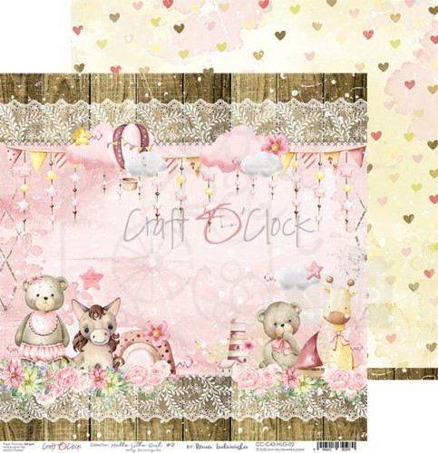 Papier 30x30 Hello Little Girl 02 CC-C43-HLG-02 Craft O'Clock