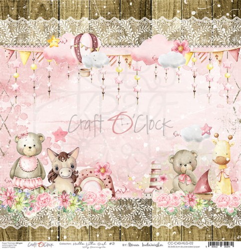 Papier 30x30 Hello Little Girl 02 CC-C43-HLG-02 Craft O'Clock