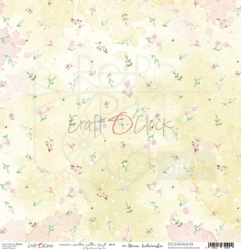 Papier 30x30 Hello Little Girl 04 CC-C43-HLG-04 Craft O'Clock