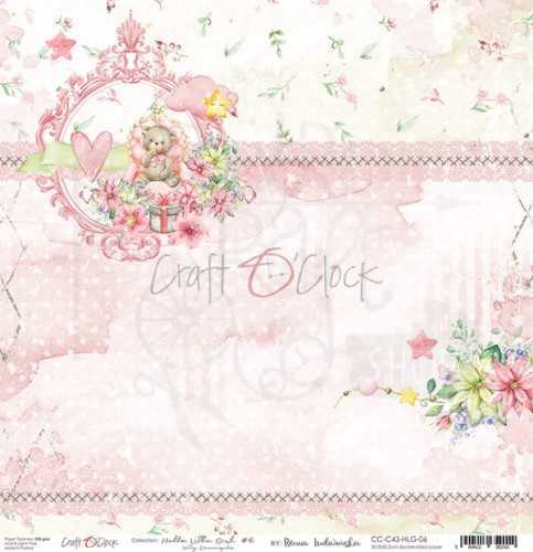 Papier 30x30 Hello Little Girl 06 CC-C43-HLG-06 Craft O'Clock