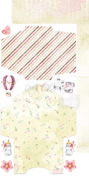Zestaw dodatków Hello Little Girl - Junk Journal Set CC-C43-HLG-11 Craft O'Clock
