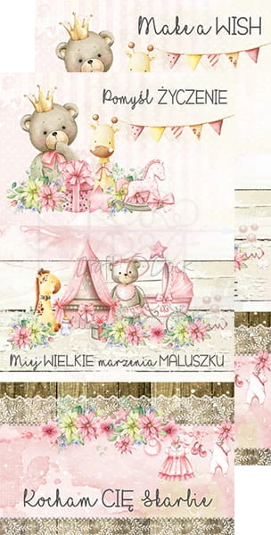 Zestaw dodatków Hello Little Girl - Junk Journal Set CC-C43-HLG-11 Craft O'Clock