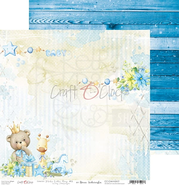 Papier 30x30 Hello Little Boy 01 CC-C44-HLB-01 Craft O'Clock