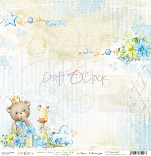 Papier 30x30 Hello Little Boy 01 CC-C44-HLB-01 Craft O'Clock