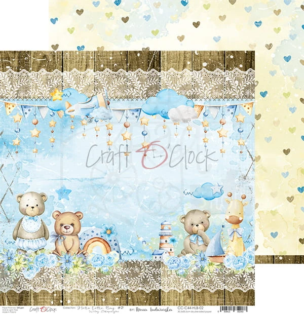 Papier 30x30 Hello Little Boy 02 CC-C44-HLB-02 Craft O'Clock