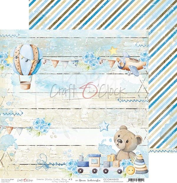 Papier 30x30 Hello Little Boy 03 CC-C44-HLB-03 Craft O'Clock