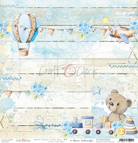 Papier 30x30 Hello Little Boy 03 CC-C44-HLB-03 Craft O'Clock