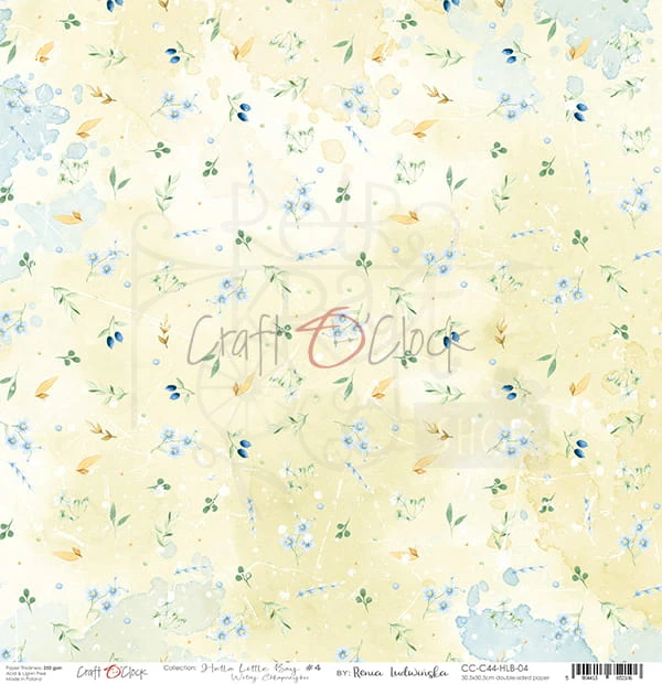 Papier 30x30 Hello Little Boy 04 CC-C44-HLB-04 Craft O'Clock