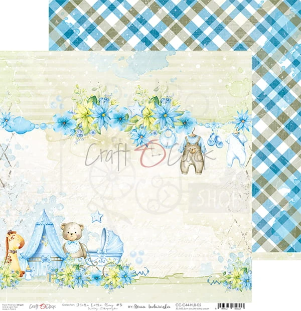 Papier 30x30 Hello Little Boy 05 CC-C44-HLB-05 Craft O'Clock
