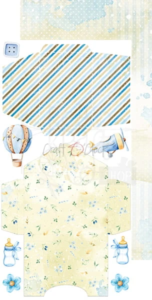 Zestaw dodatków Hello Little Boy - Junk Journal Set CC-C44-HLB-11 Craft O'Clock