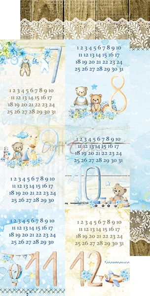 Zestaw dodatków Hello Little Boy - Junk Journal Set CC-C44-HLB-11 Craft O'Clock