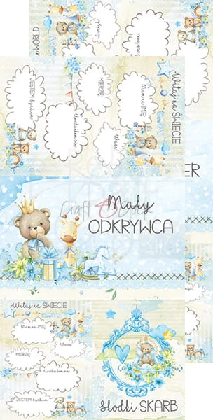 Zestaw dodatków Hello Little Boy - Junk Journal Set CC-C44-HLB-11 Craft O'Clock