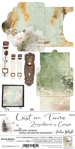 Zestaw dodatków Lost In Time - Junk Journal Set CC-MM15-LT-11 Craft O'Clock