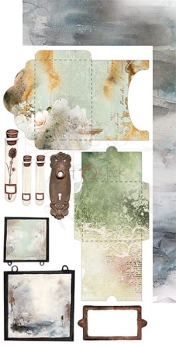 Zestaw dodatków Lost In Time - Junk Journal Set CC-MM15-LT-11 Craft O'Clock