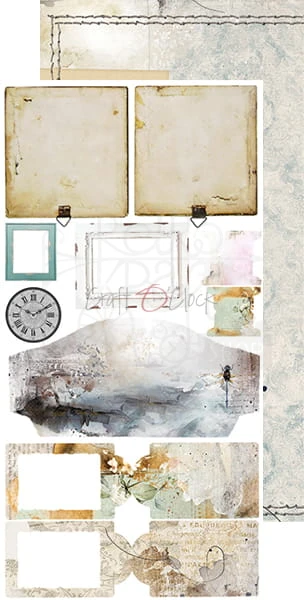 Zestaw dodatków Lost In Time - Junk Journal Set CC-MM15-LT-11 Craft O'Clock