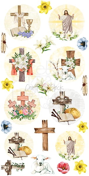 Zestaw etykiet 20 - Sweets - Easter CC-DIGI-PR20 Craft O'Clock