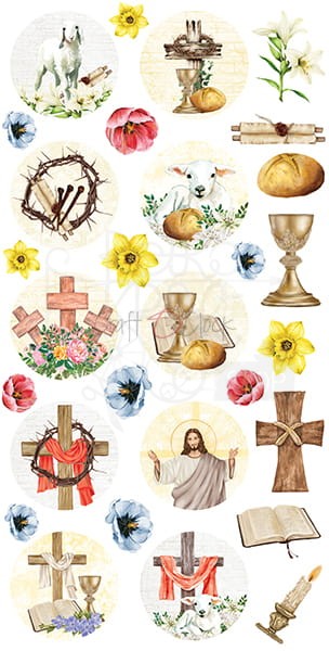 Zestaw etykiet 20 - Sweets - Easter CC-DIGI-PR20 Craft O'Clock