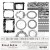 Ozdobne kalki zestaw 21,0x29,7cm Frame Borders CC-MM-ZK-15 Craft O'Clock