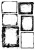 Ozdobne kalki zestaw 21,0x29,7cm Frame Borders CC-MM-ZK-15 Craft O'Clock