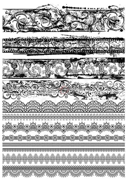 Ozdobne kalki zestaw 21,0x29,7cm Frame Borders CC-MM-ZK-15 Craft O'Clock