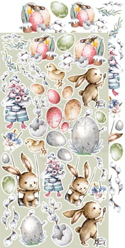 Zestaw dodatków do wycięcia 10 15,5x30,5cm Charming extras - Spring CC-DOD-CHE-10 Craft O'Clock