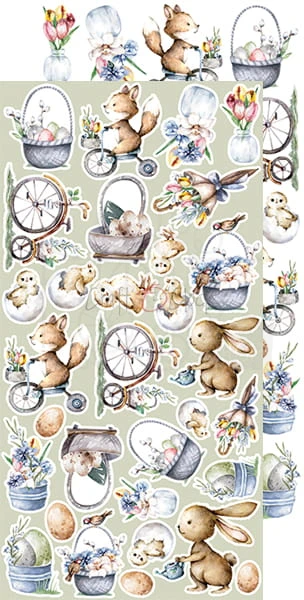 Zestaw dodatków do wycięcia 10 15,5x30,5cm Charming extras - Spring CC-DOD-CHE-10 Craft O'Clock