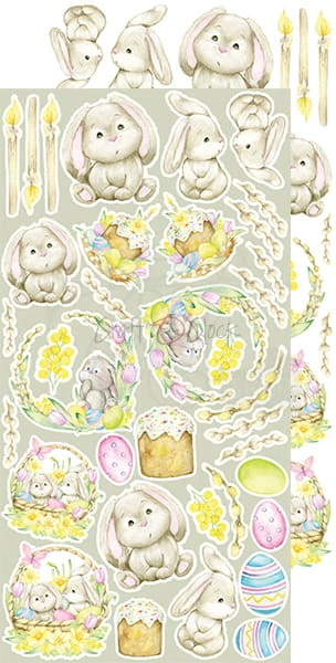 Zestaw dodatków do wycięcia 10 15,5x30,5cm Charming extras - Spring CC-DOD-CHE-10 Craft O'Clock