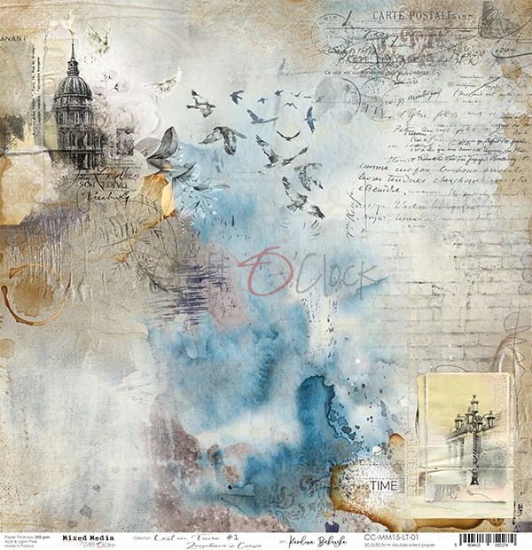 Papier 30x30 Lost In Time 01 CC-MM15-LT-01 Craft O'Clock