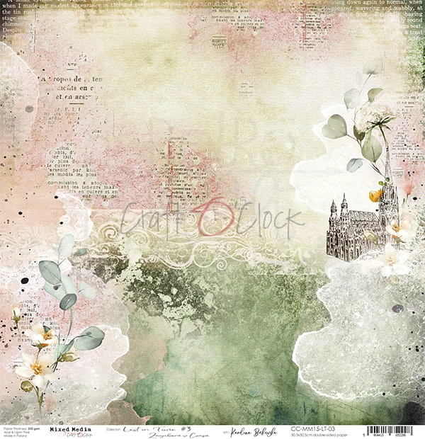 Papier 30x30 Lost In Time 03 CC-MM15-LT-03 Craft O'Clock