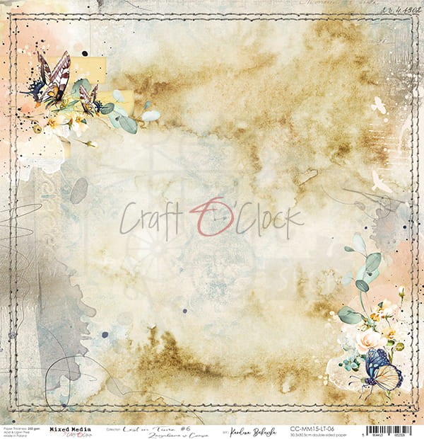 Papier 30x30 Lost In Time 06 CC-MM15-LT-06 Craft O'Clock