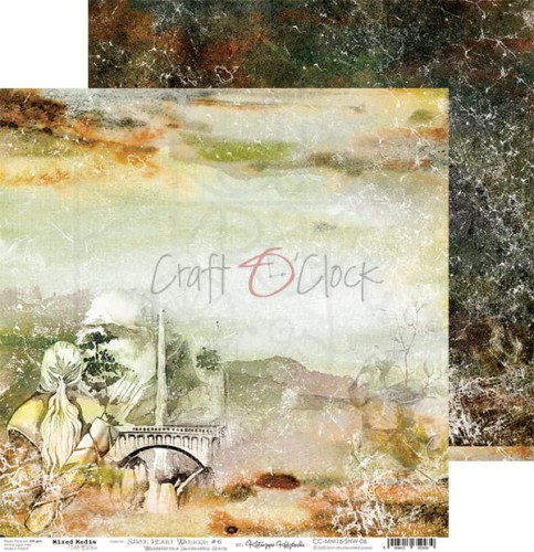 Papier 30x30 Silver Heart Warrior 06 CC-MM16-SHW-06 Craft O'Clock
