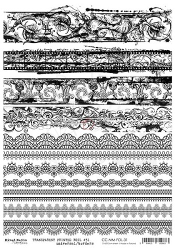 Folia Transparentna A4 Ornamenty CC-MM-FOL-31 Craft O'Clock