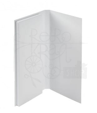 Czekoladownik z kieszonką - biały - 9x19x1,2 Rzeczy z papieru