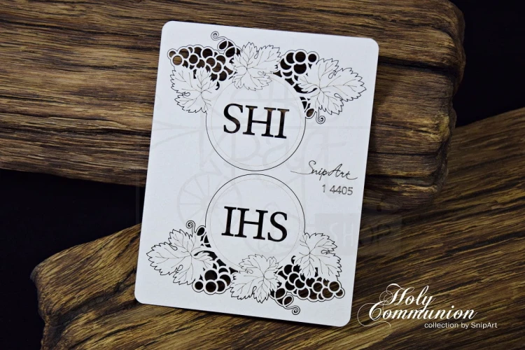 Tekturka Holy Communion - Hostie z Winogronami 14405 SnipArt
