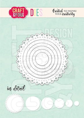 Wykrojnik Mini doily Małe kółka serwetka CW157 Craft&amp;You Design