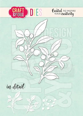 Wykrojnik Twigs of berries Gałązki z jagodami CW149 Craft&amp;You Design